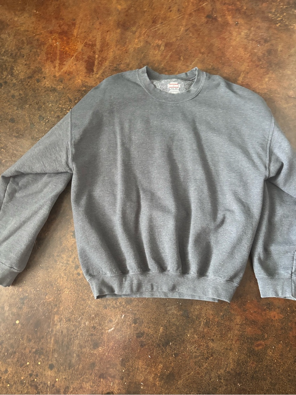 Gildan Women's Crewneck Sweater - Charcoal Gray